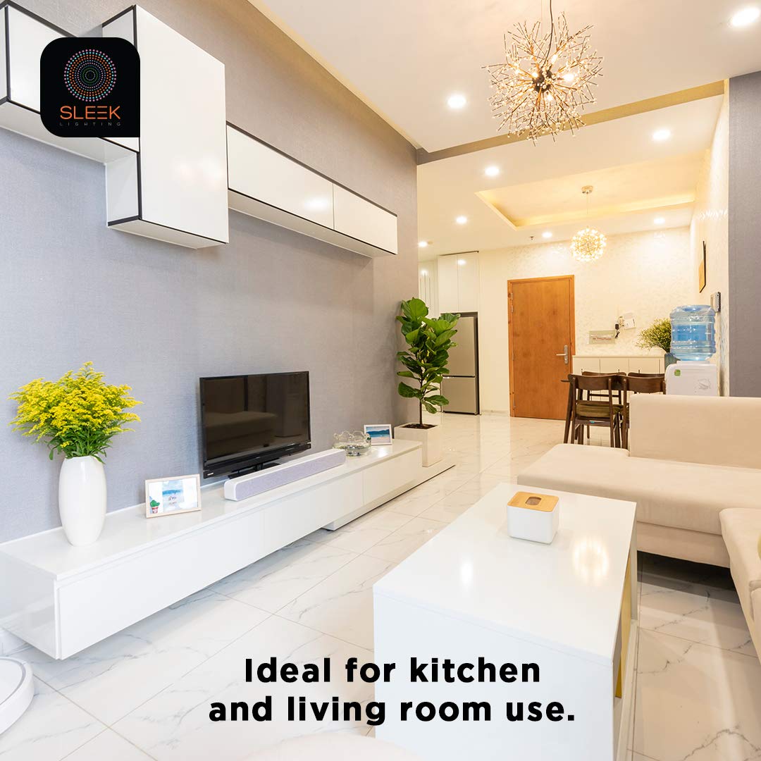 SLEEKLIGHTING 800-lumen output ideal for task lighting and accents.