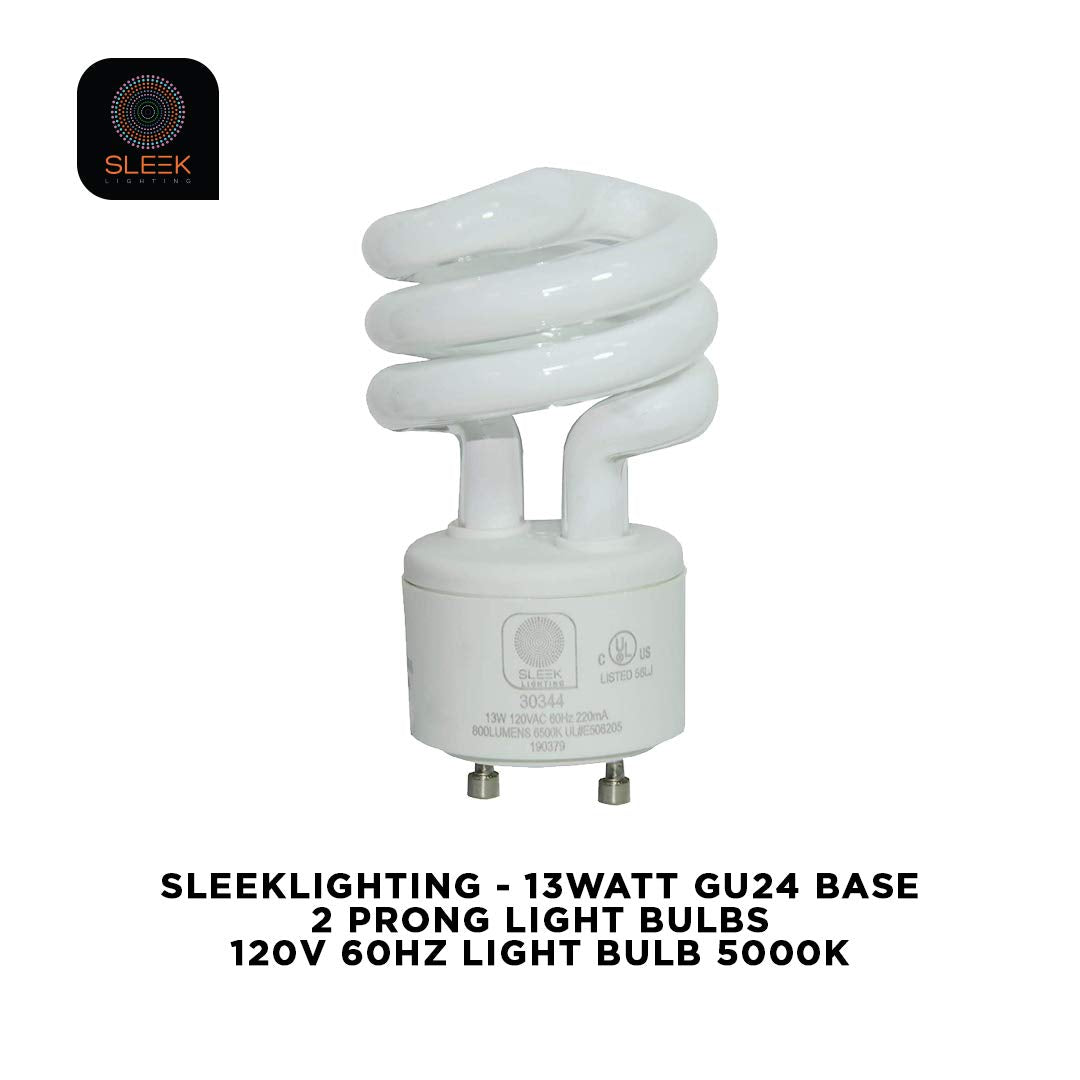 SLEEKLIGHTING 5000K daylight bulb provides bright, natural illumination.