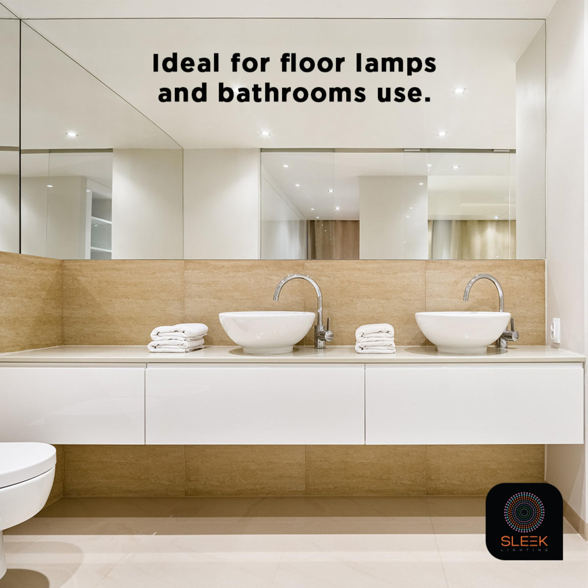 SLEEKLIGHTING E26 base bulb easy installation across fixtures.