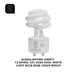 SLEEKLIGHTING GU24 base fits many fixtures in homes and offices.