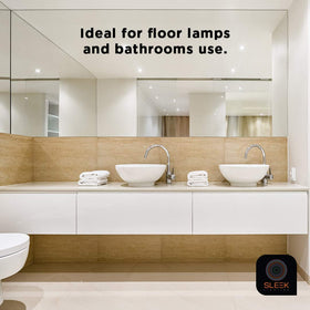 SLEEKLIGHTING GU24 twist-lock base fits compatible fixtures.
