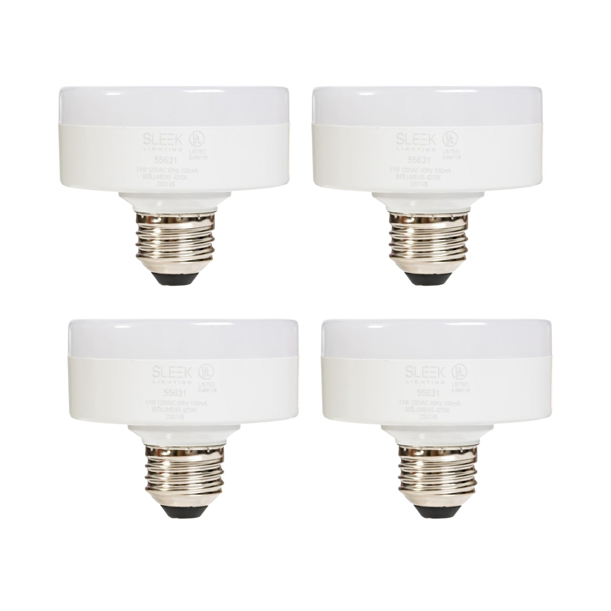 SLEEKLIGHTING LED low-profile puck bulb in warm white for cozy interiors.