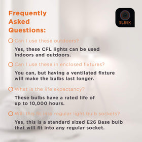 SLEEKLIGHTING bulb ideal for kitchen and bathroom task lighting.