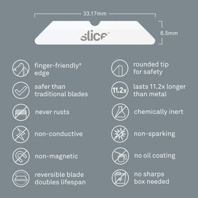 Slice 10404 maintenance-free ceramic blade with no oil coatings