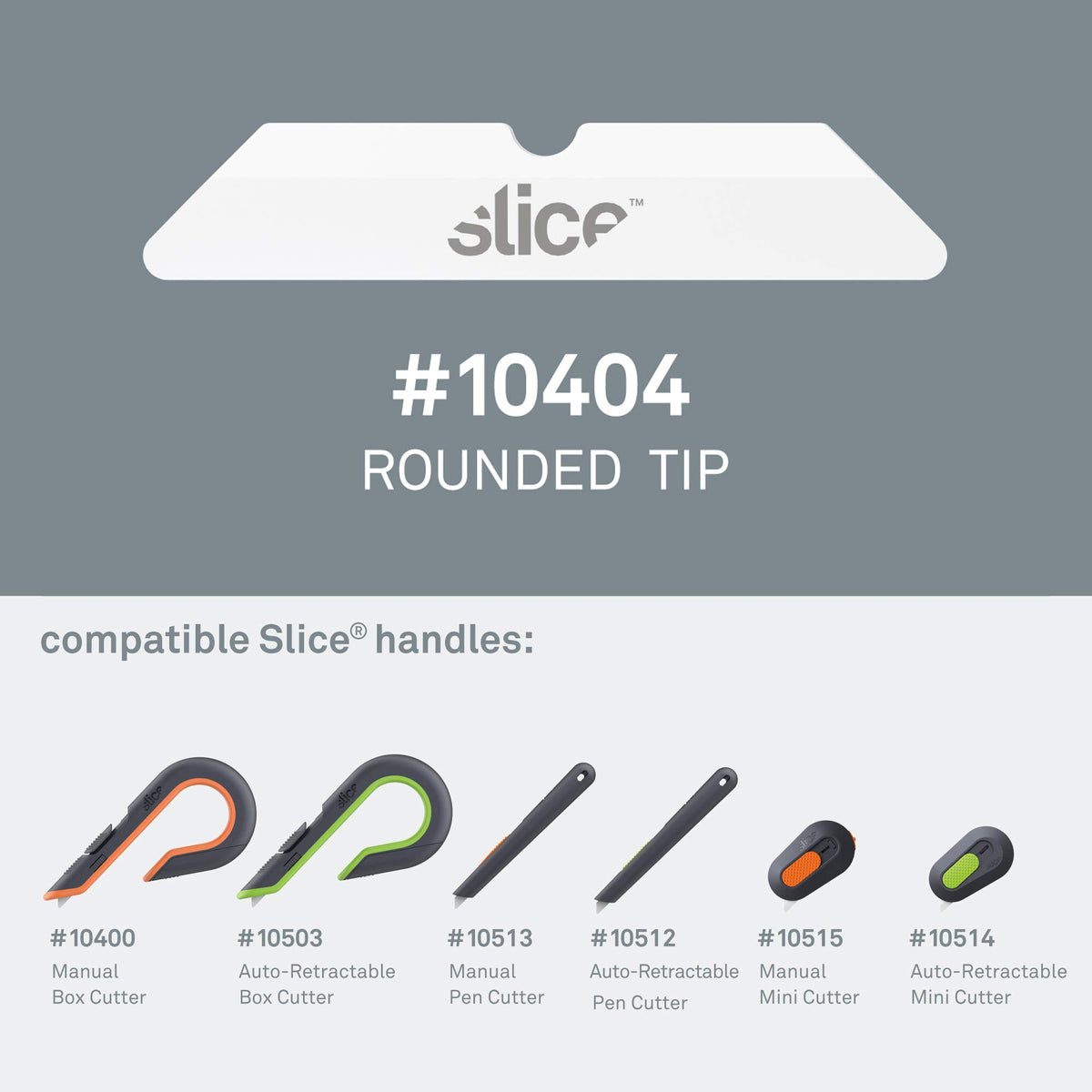 Slice 10404 blade is nonsparking and non-magnetic for safer work
