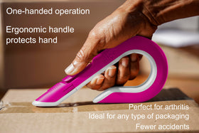 Slice ceramic blade resists rust and lasts longer than metal.
