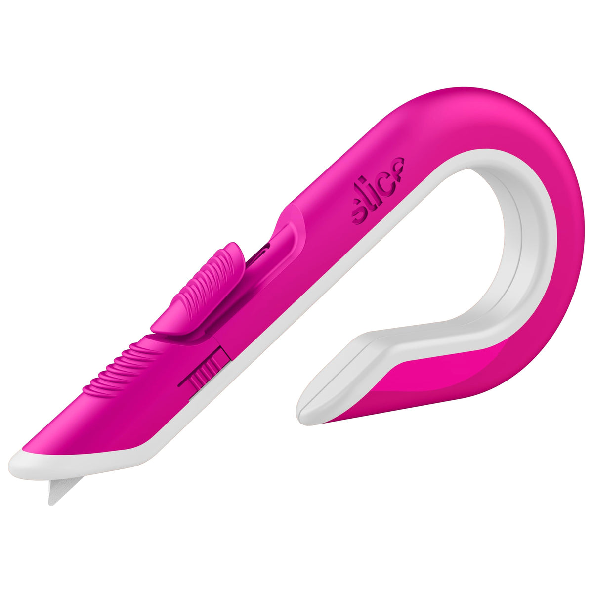 Slice Box Cutter with safe ceramic blade for safer box openings.