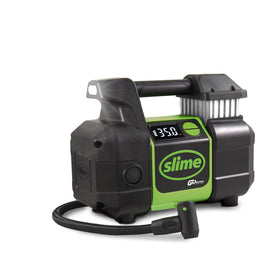 Slime cordless pro power tire inflator shown for on-the-go inflation and portability