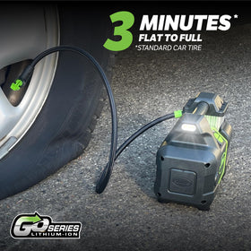 Slime tire inflator designed for larger tires on SUV and trucks
