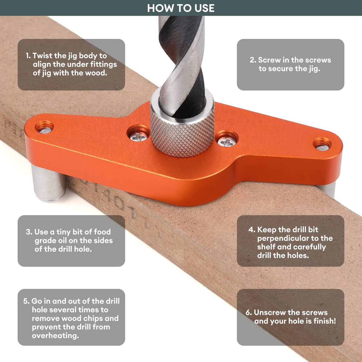 SLIIMU 9.8-inch drill bit for wood
