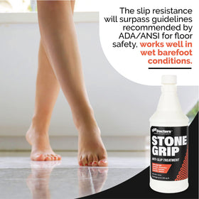 Slip Doctors Stone Grip Industrial coverage up to 400 sq ft per gallon.