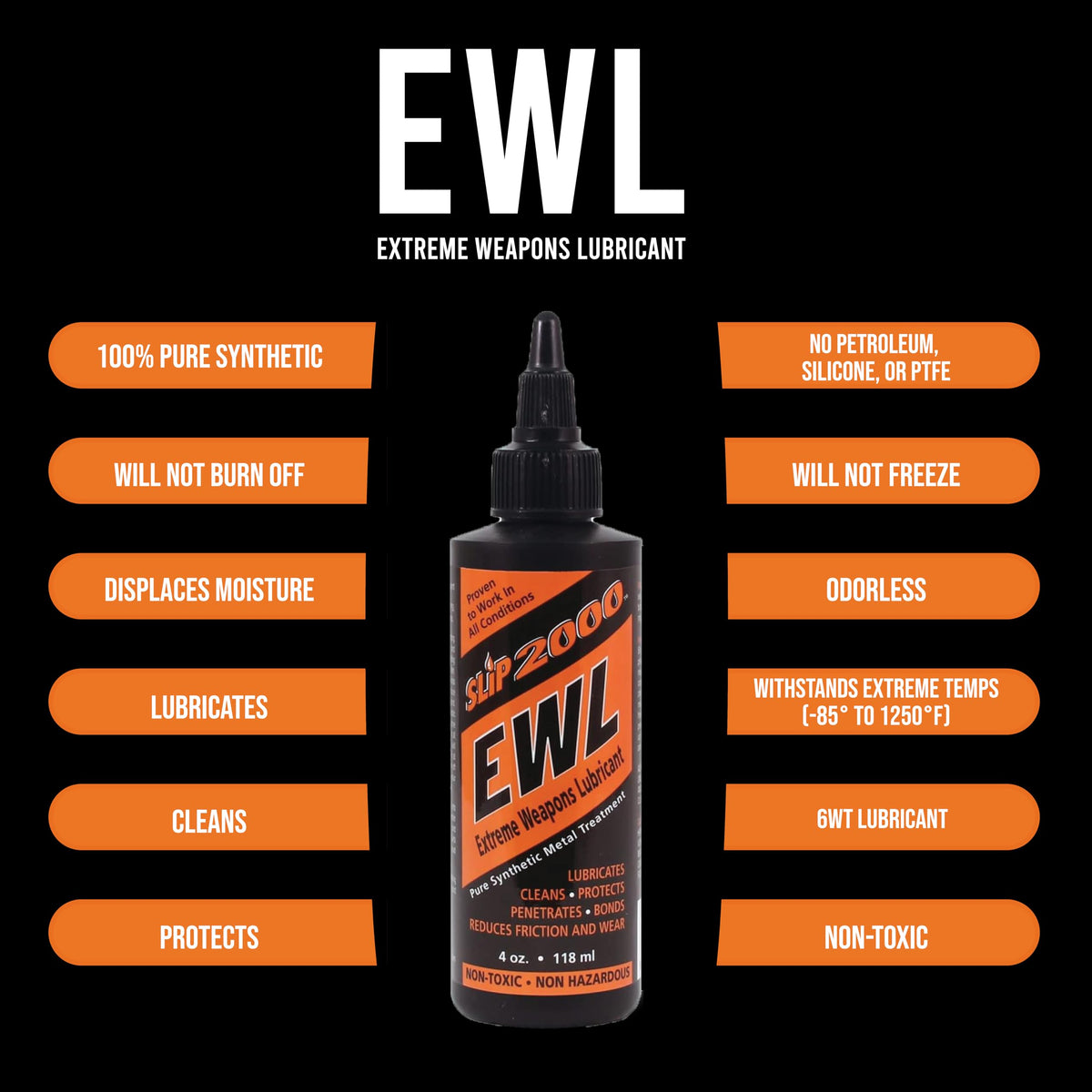 Slip2000 EWL CLP carbon fouling removal keeps internals cleaner.