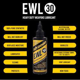 Slip2000 EWL-30 PTFE-free formulation is safe for multiple materials.