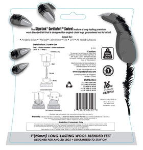 Slipstick GorillaFelt screws included for secure installation on wooden chair feet