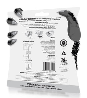 GorillaGlides protect tile and ceramic floors during furniture slides.