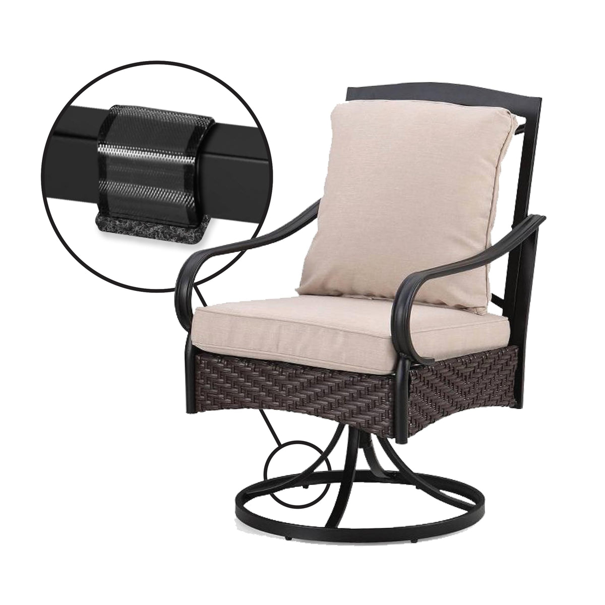 Great for metal furniture with round or rectangular bases on indoor and outdoor surfaces.