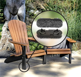 Secure tap-on crown prong keeps GorillaOutdoor berber glides firmly attached.