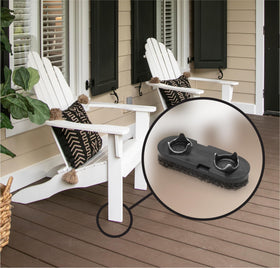 Easy removal divot allows quick glide removal with a small screwdriver.