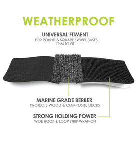 Slipstick GorillaOutdoor berber wrap pad for outdoor furniture protects decks.