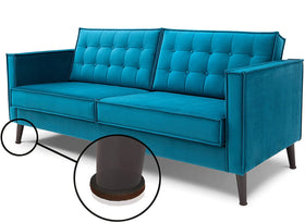 GorillaPads under table leg keep furniture steady on hard floors.