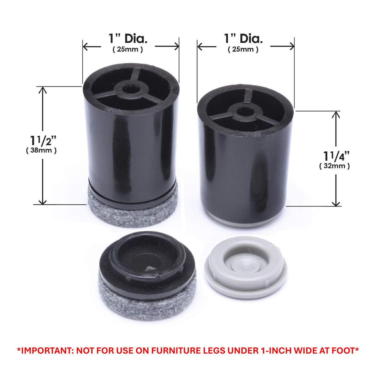 Slipstick GorillaRisers CB251-8 floor protectors guard floors while lifting furniture.