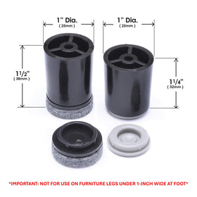 Slipstick GorillaRisers CB251-8 floor protectors guard floors while lifting furniture.