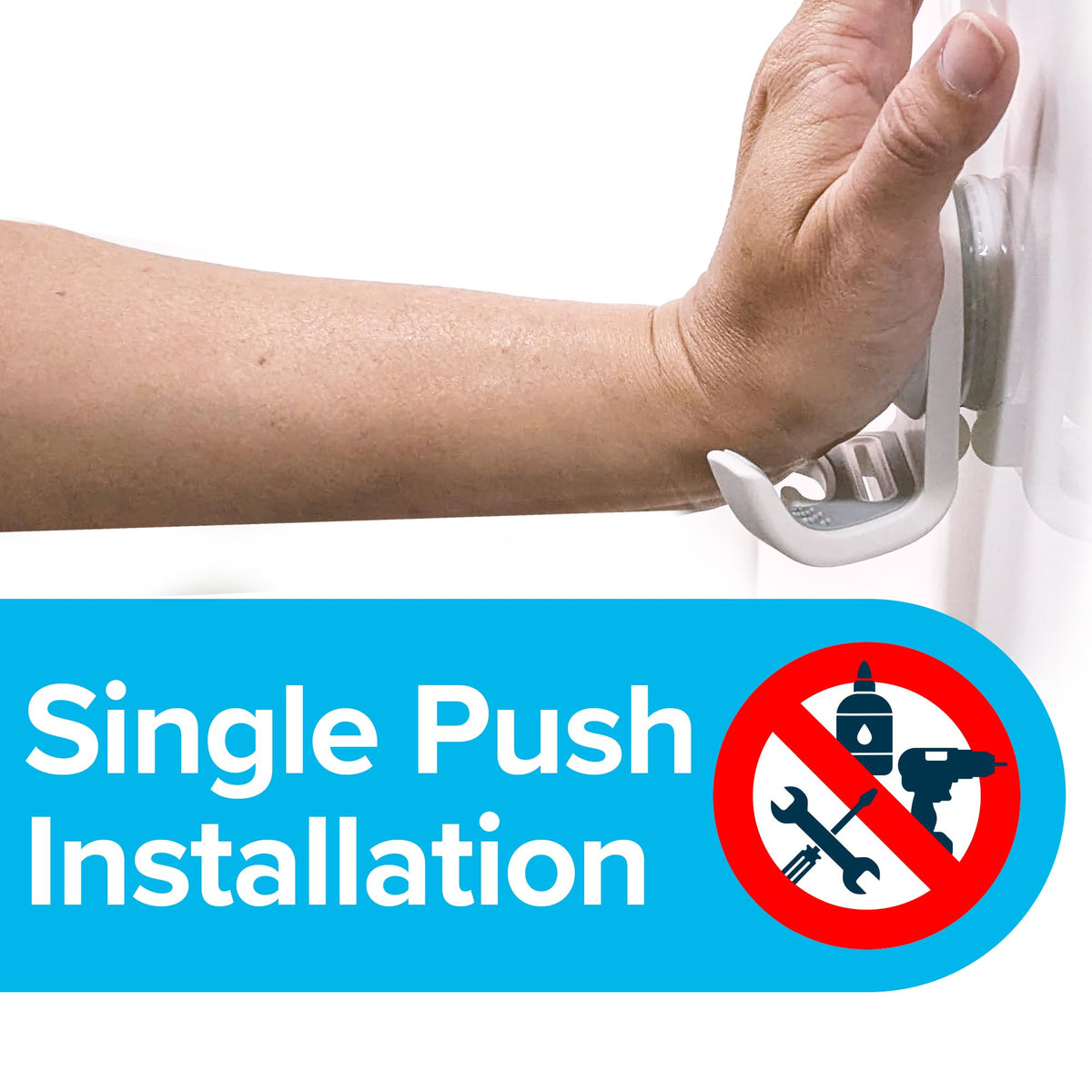 SlipX Solutions shower wall towel hook keeps towels organized on smooth surfaces.