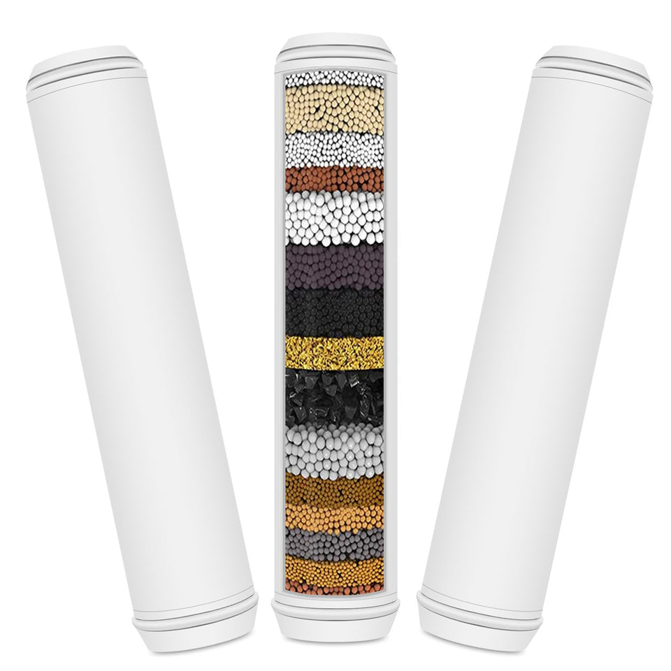 Slirceods multi-stage shower filter 3-pack ready for handheld installation.