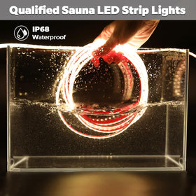 SLL HUT flexible cuttable sauna rope light adaptable to corners