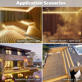 SLL HUT installation clips and screws for durable strip mounting
