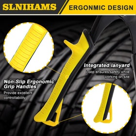 SLNIHAMS quick punch creating 3/8-inch impressions on metal edges