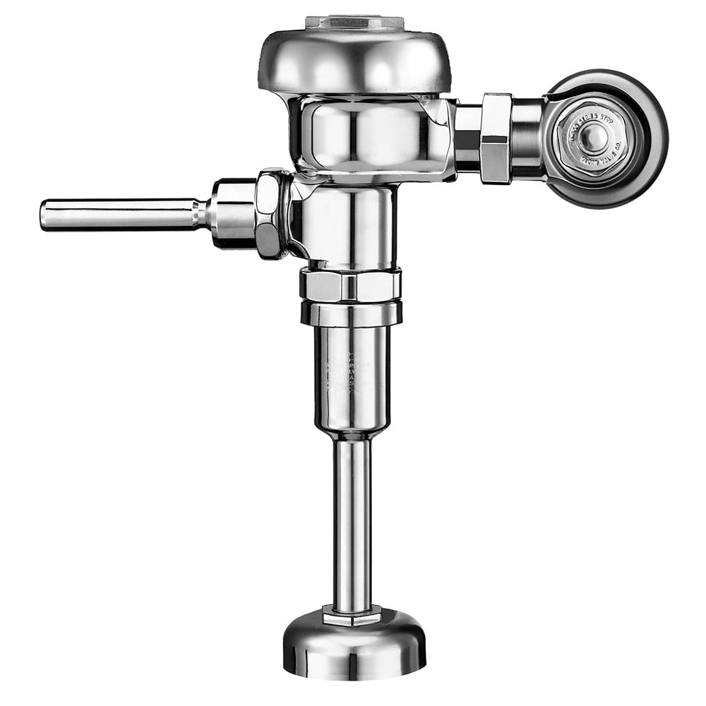 Sloan Regal 186 flushometer front view shows a durable chrome finish for busy public restrooms