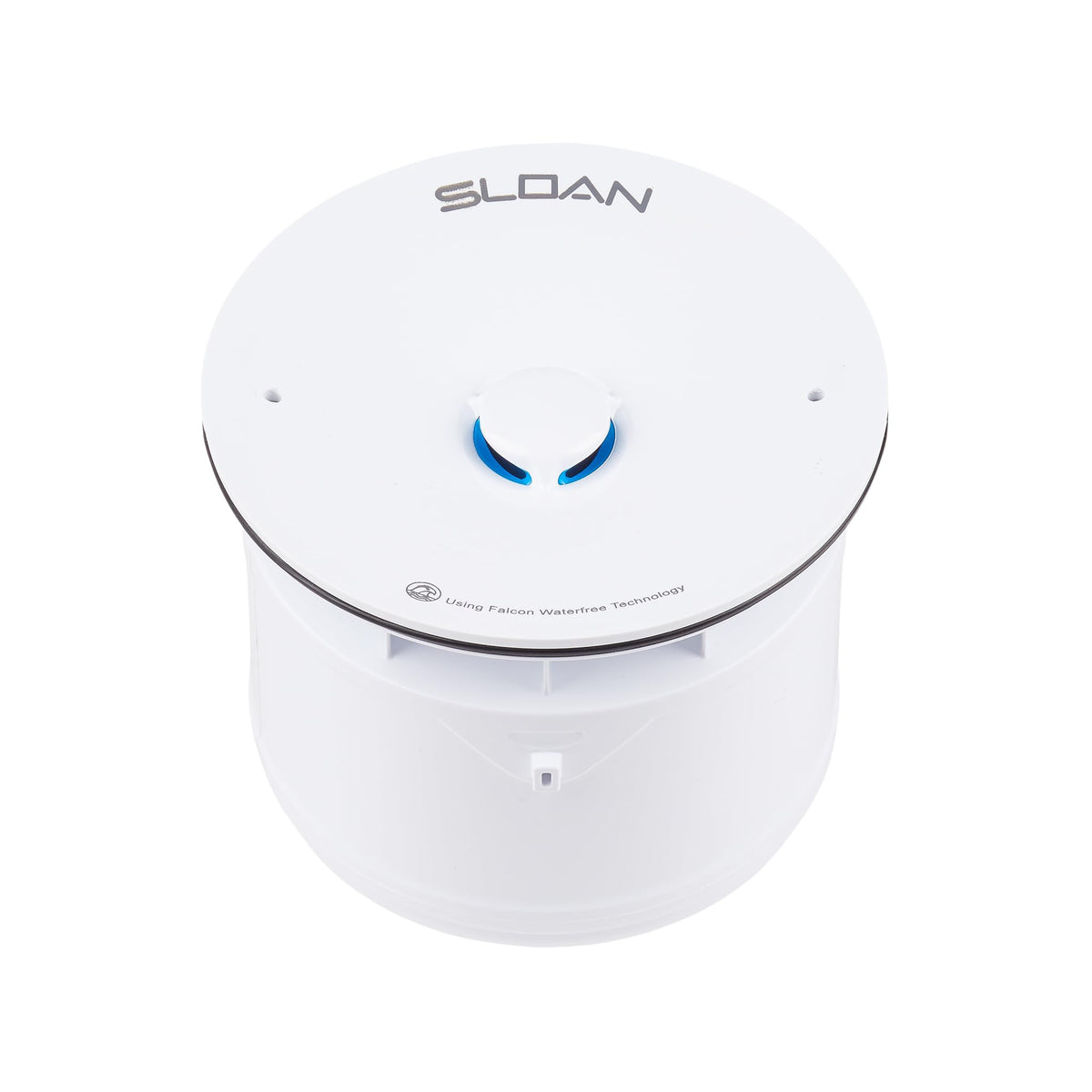 Sloan WES-150 cartridge image highlighting universal compatibility for clean restroom piping