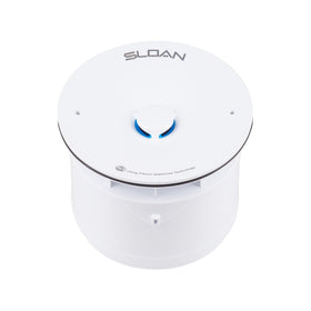 Sloan WES-150 cartridge image highlighting universal compatibility for clean restroom piping