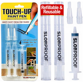 Slobproof refillable touch-up paint pen cap for precise, mess-free repairs.