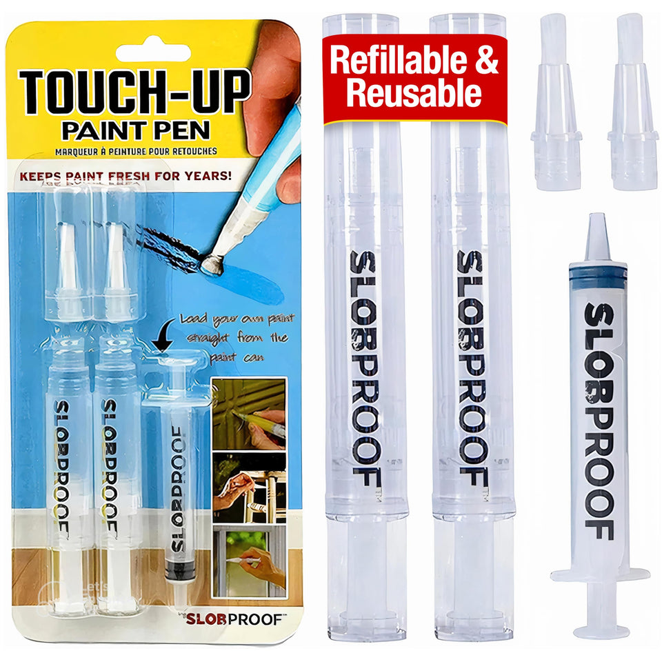 Slobproof refillable touch-up paint pen cap for precise, mess-free repairs.