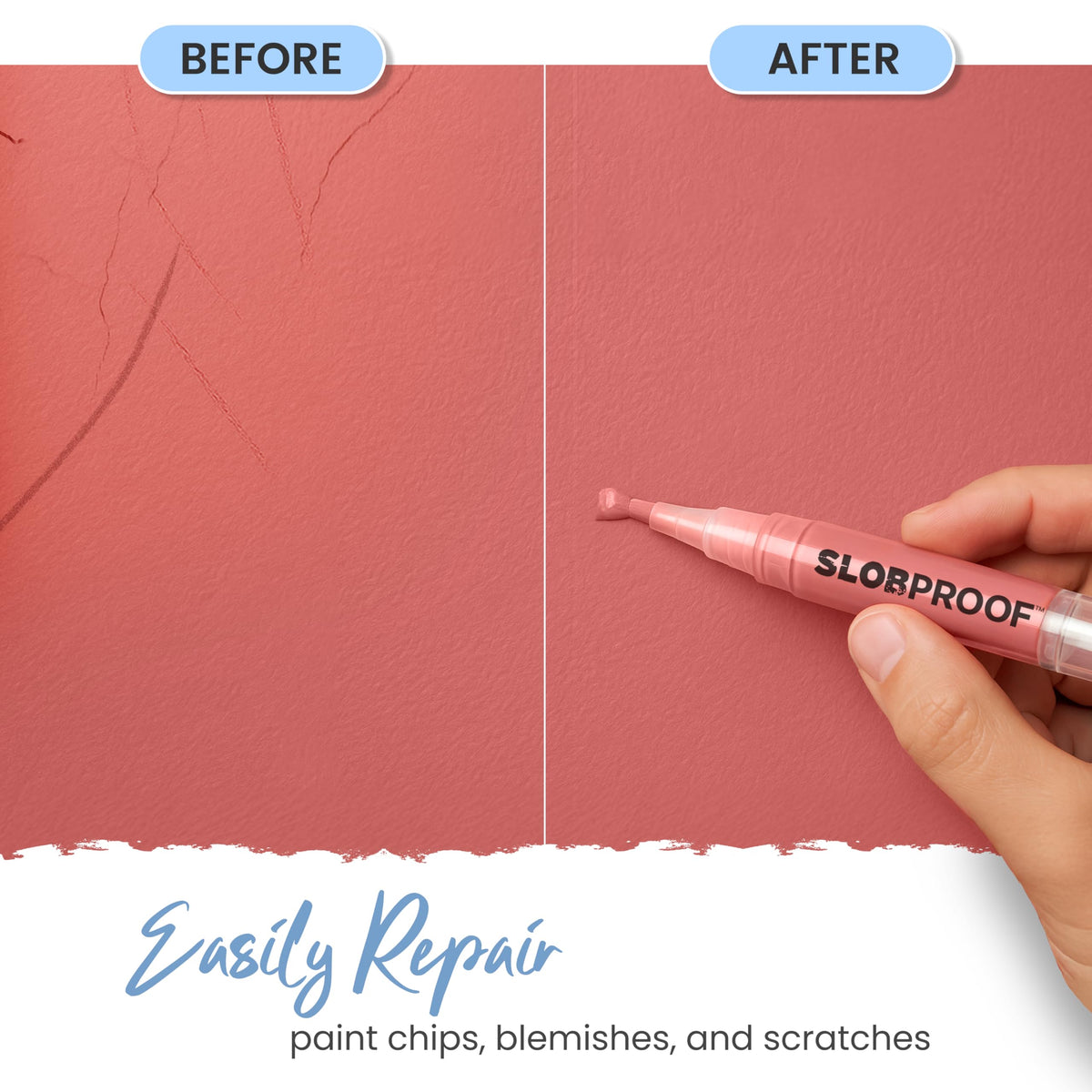 Slobproof twist-control tip allows controlled paint flow and clean coverage