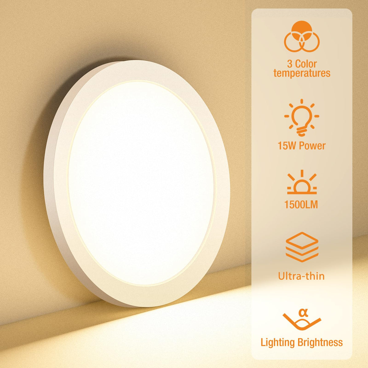 Slochi three-temp ceiling light back slider for easy mood tuning.