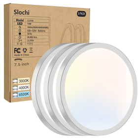 Slochi ultra-thin ceiling light front view for low ceilings and modern spaces.