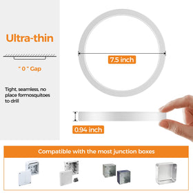 Slochi LED flush mount hallway light provides even brightness