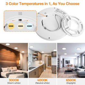 Slochi LED flush mount laundry room light delivering clear illumination