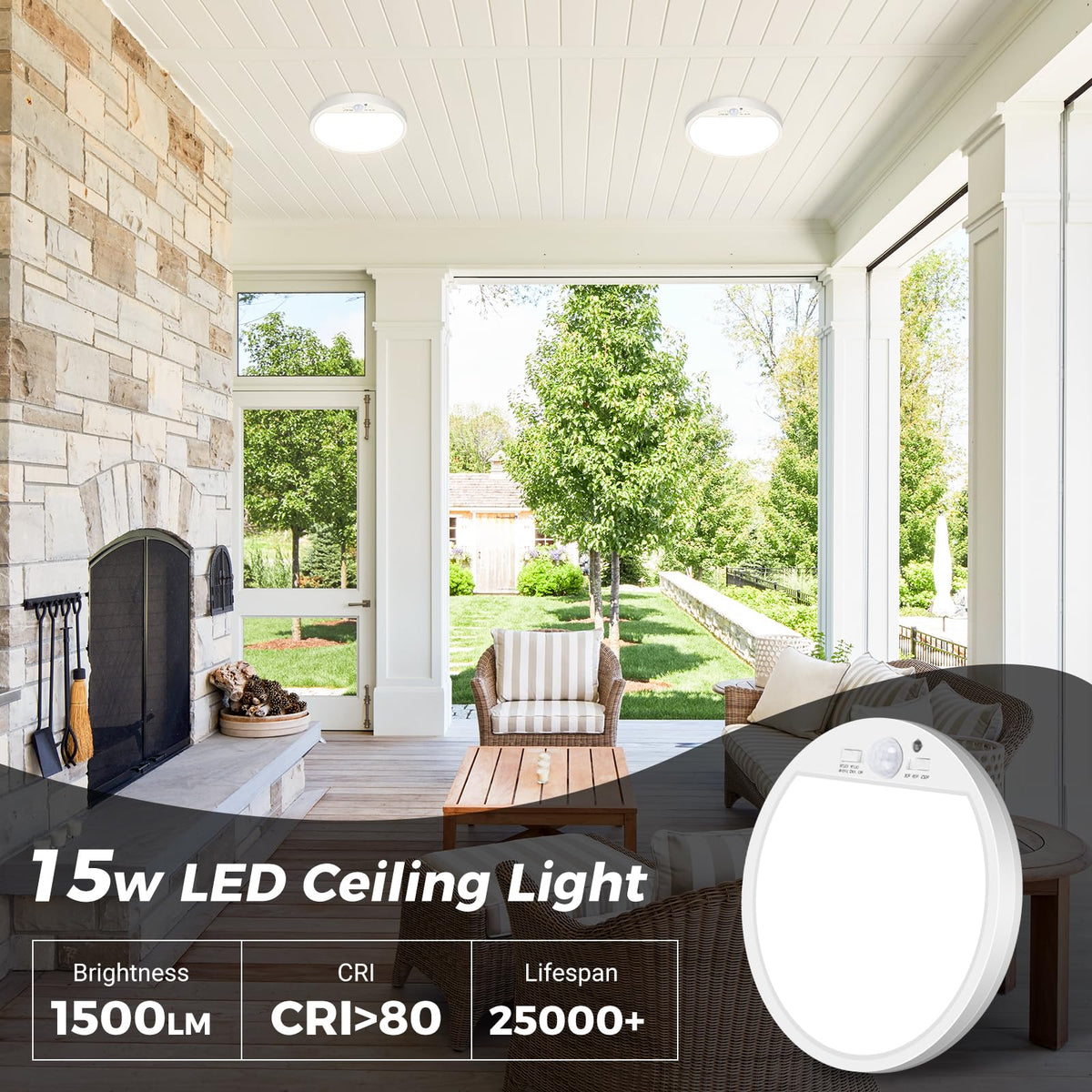 slochi motion sensor light 6500K cool white for task lighting
