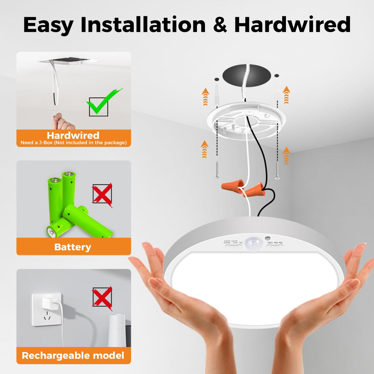 Slochi ceiling-mounted unit lights hallway with ample brightness