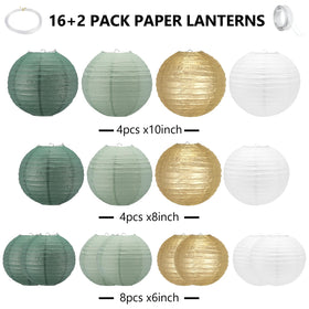 Slofunife 10-inch lanterns 4-pack for standout ceiling or wall accents