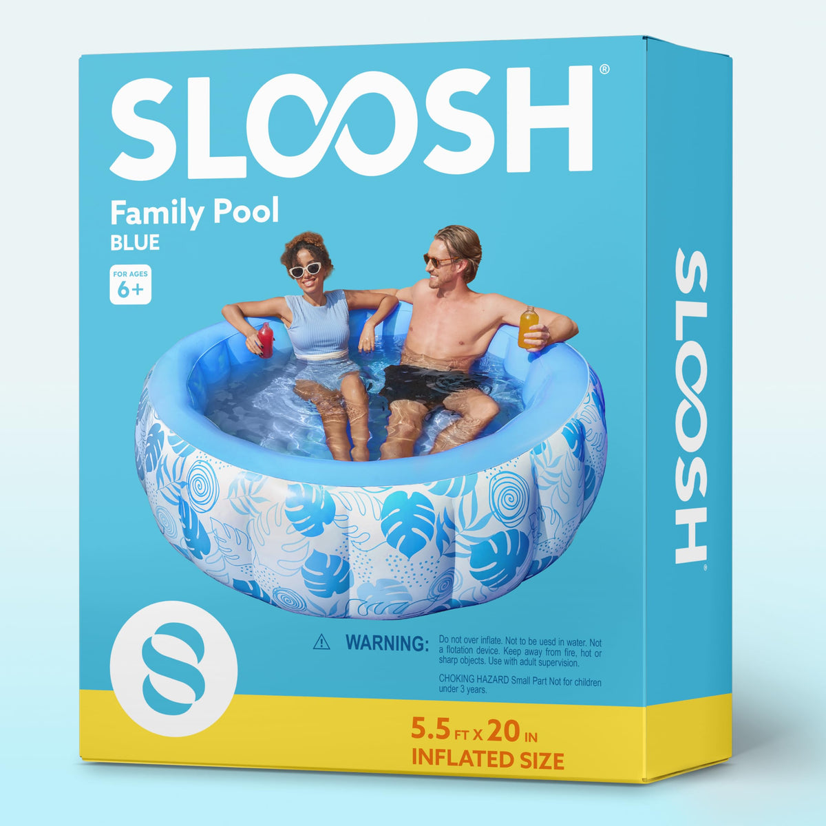 Sloosh inflatable pool ready for quick drying and storage after use