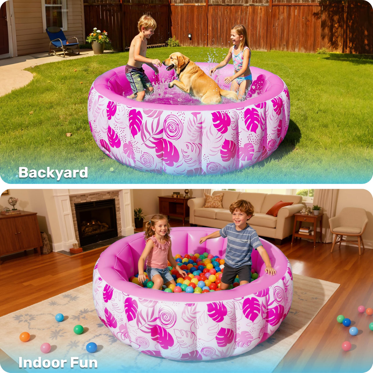 Sloosh pool ready for summer backyard gatherings and social pool time
