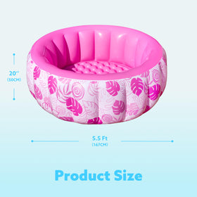 Sloosh pool easy setup and simple storage after use