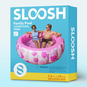 Sloosh pool enhances lawn aesthetics while inviting family fun