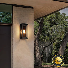 Slypadan motion sensor dusk to dawn sconce activates with movement for security