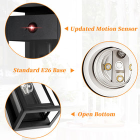 Slypadan open bottom design enables simple bulb replacement